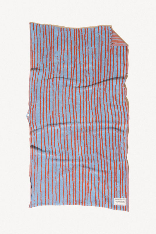 Stripe Bath Towel | Sky & Brick