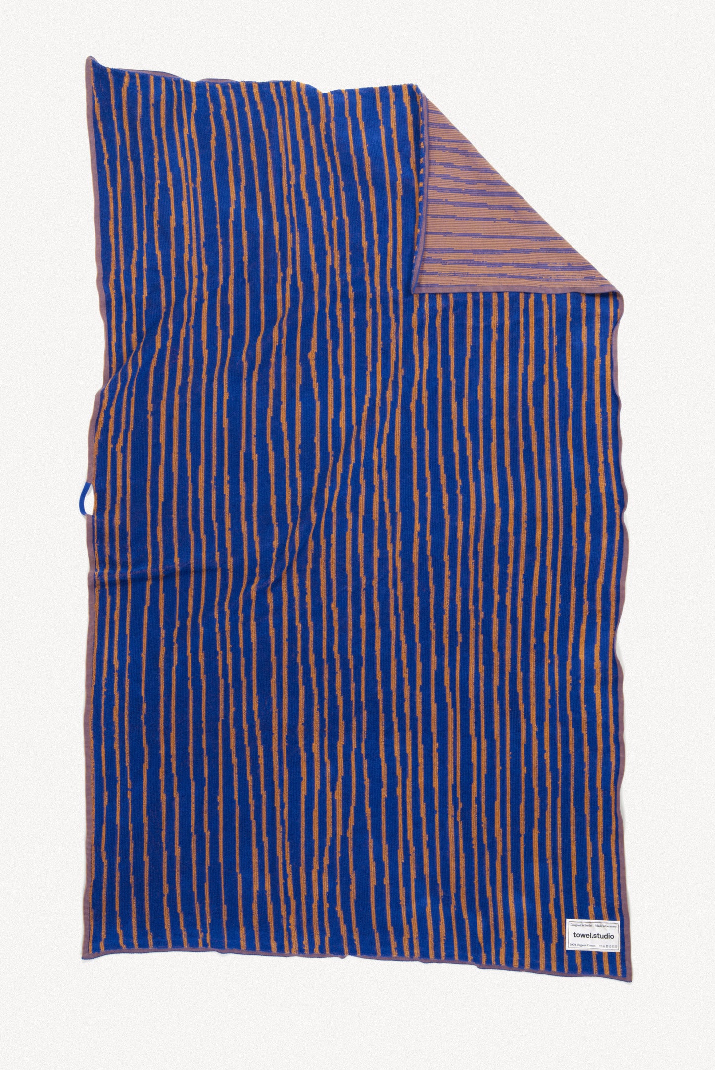 Stripe Beach Towel | Azure & Chestnut