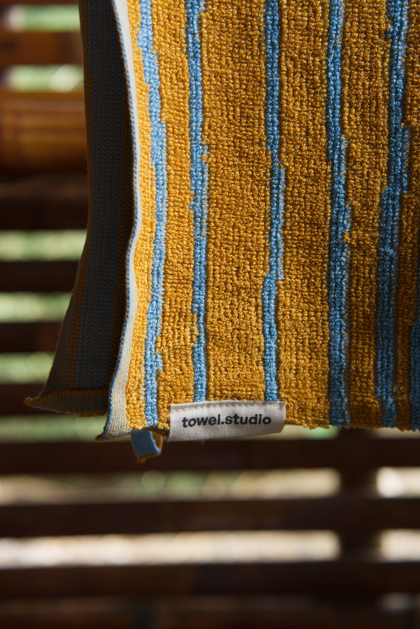 Stripe Guest Towel | Caramel & Sky