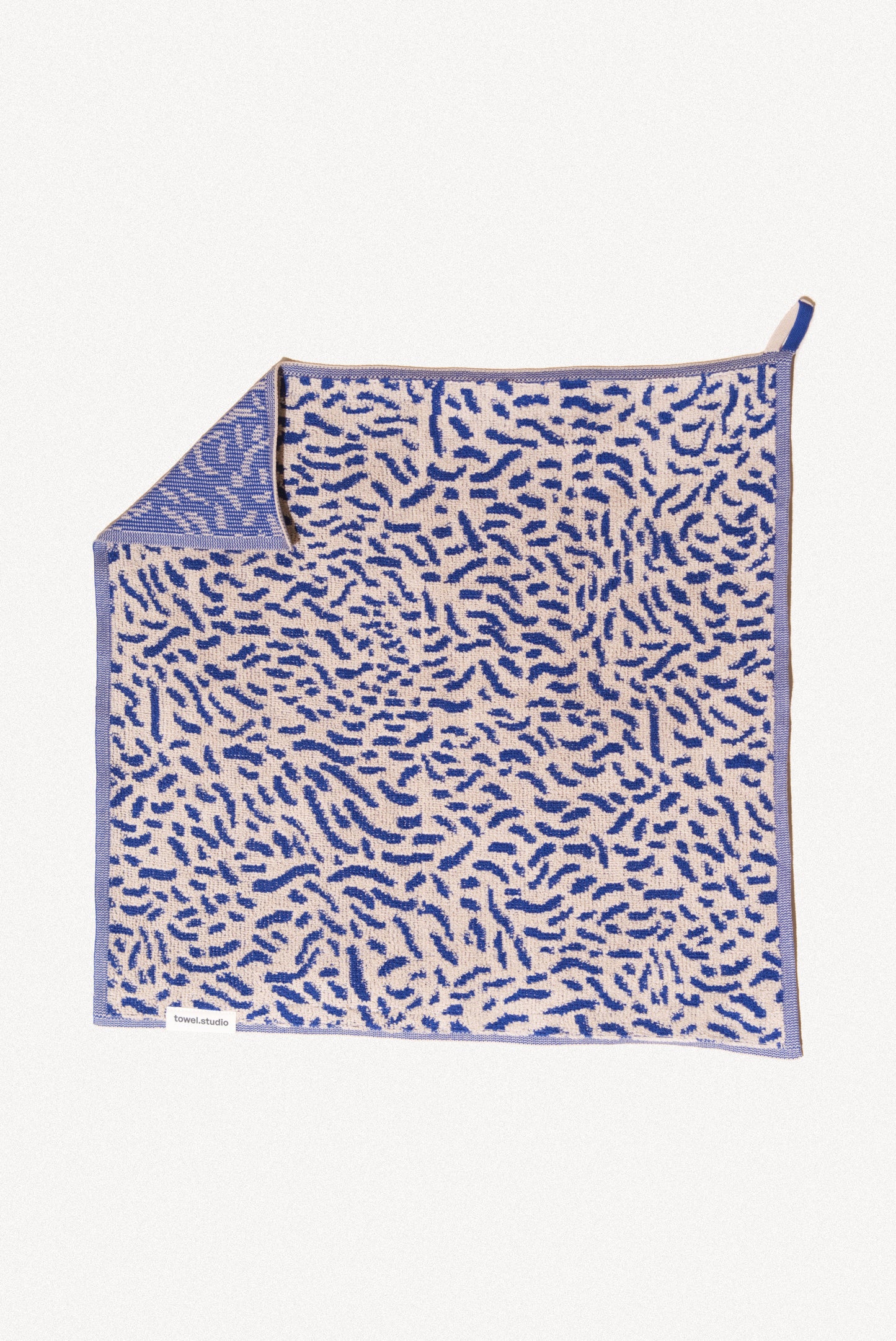 Worm Guest Towel | Electric Blue