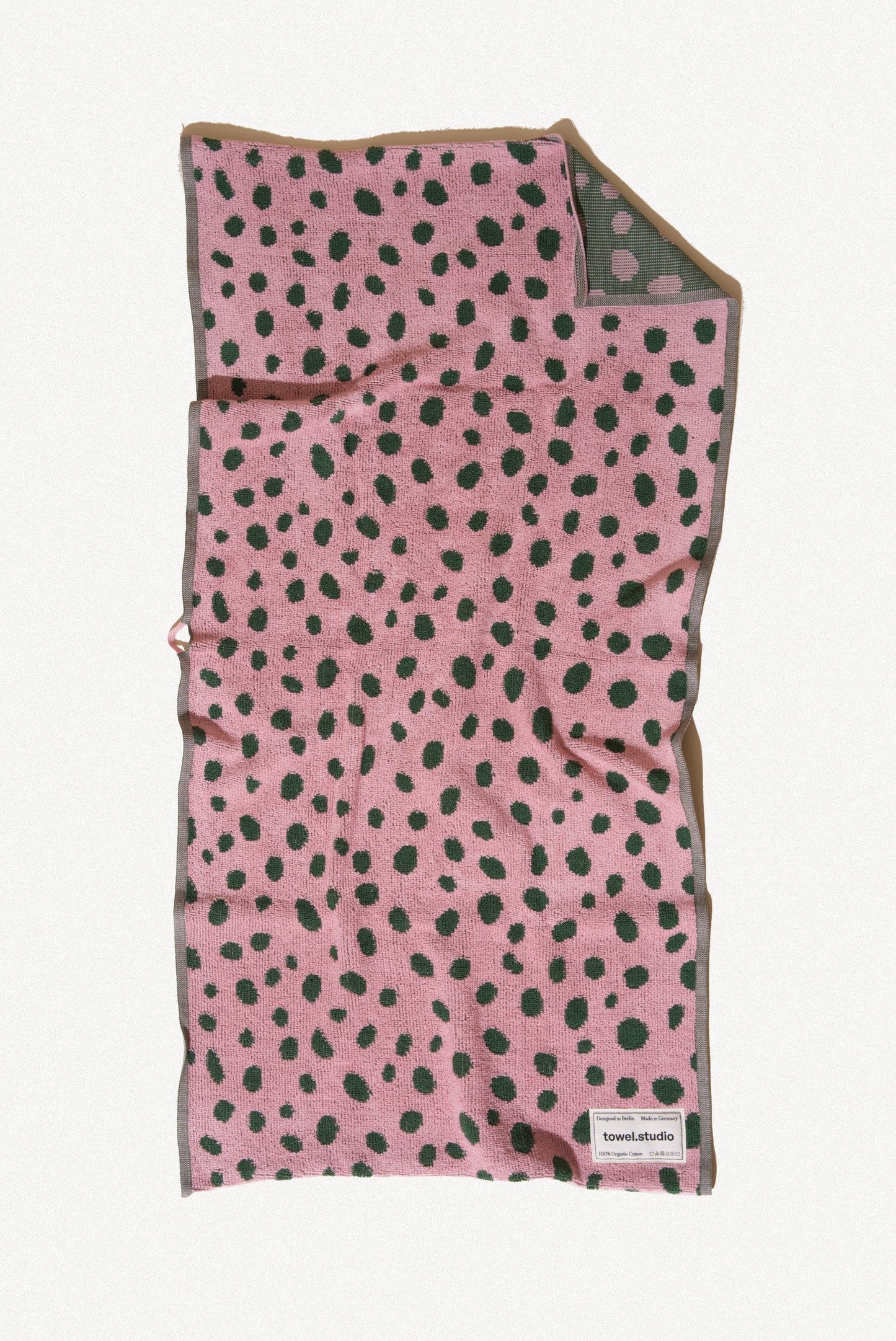 Pebbles Gym Towel | Pink & Green