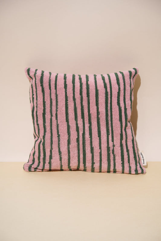 Stripe Throw Pillow | Pink & Green