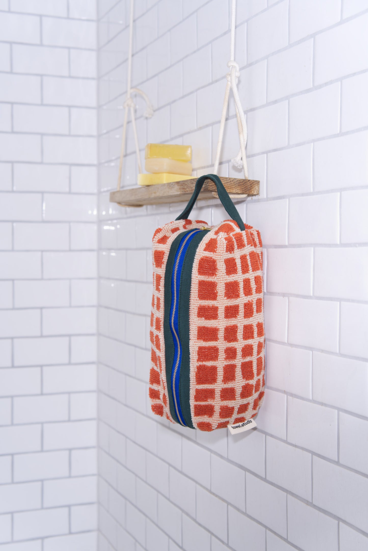 Bold Grid Toiletry Bag | Barn | Large