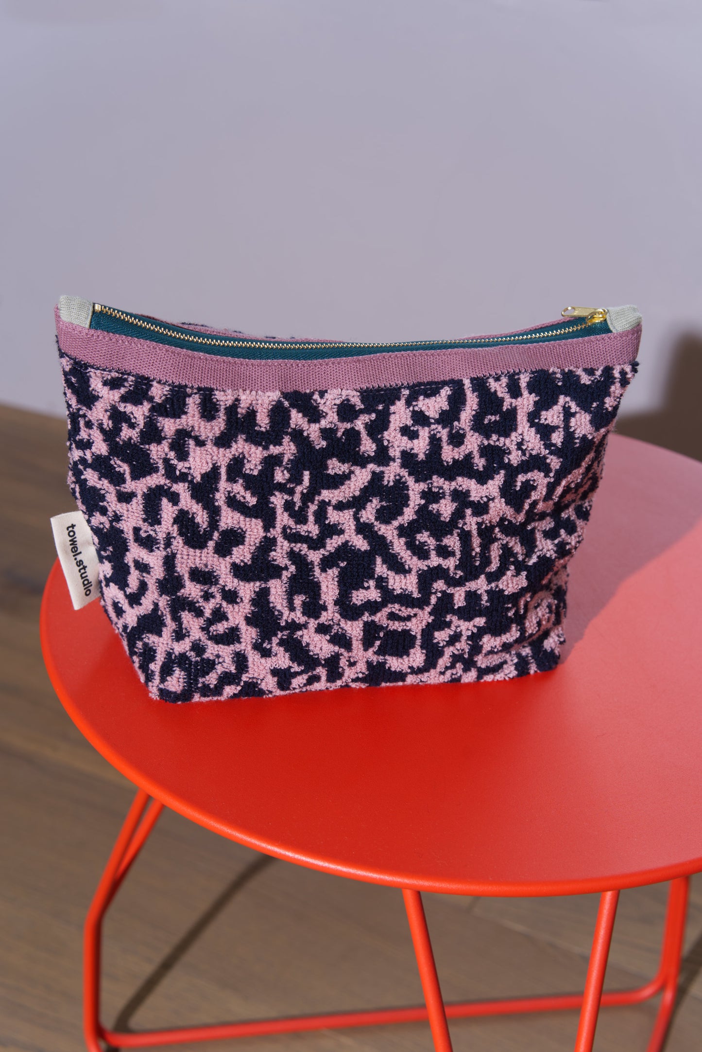 Noisy Camo Toiletry Bag | Pink & Navy | Small