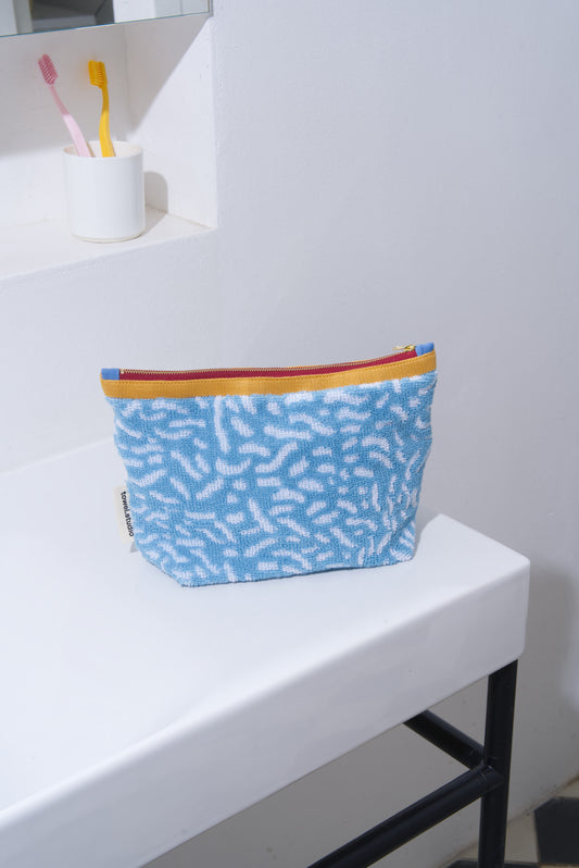 Worm Toiletry Bag | Sky Blue | Small