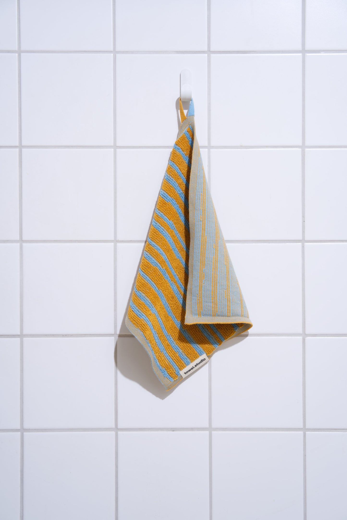 Stripe Wash Cloth | Caramel & Sky