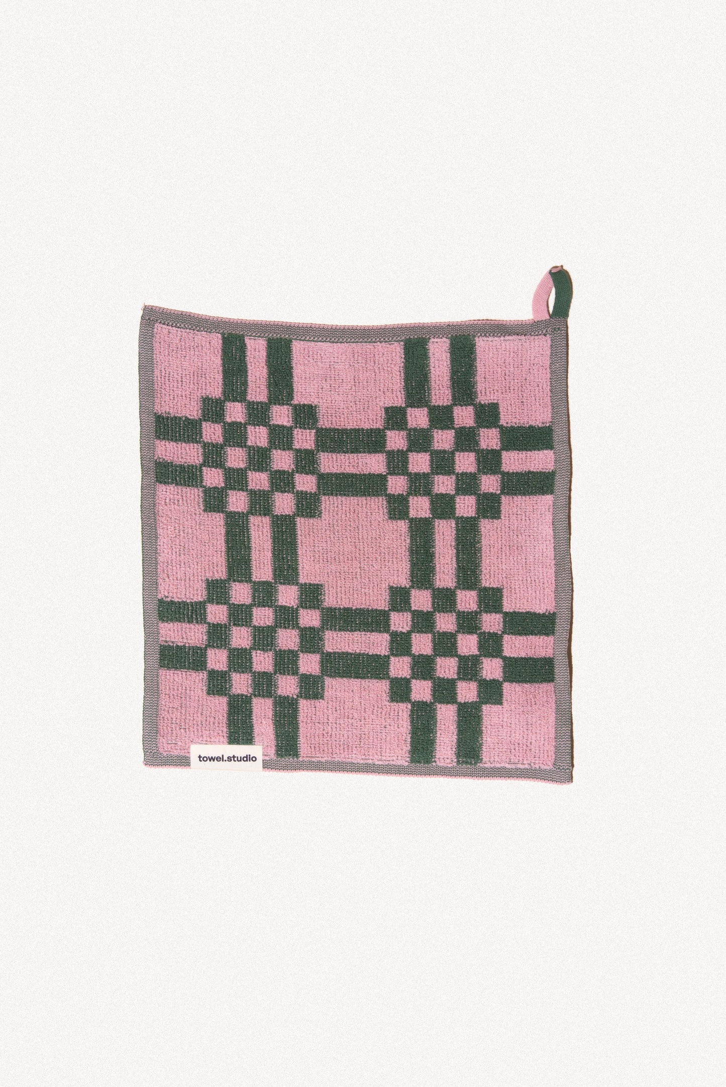 Weave Wash Cloth | Pink & Green