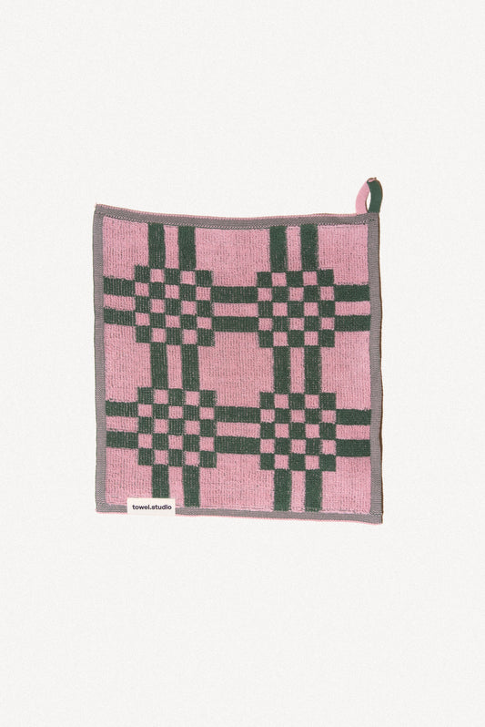 Weave Wash Cloth | Pink & Green